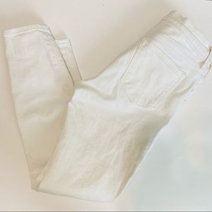 J. Crew Mercantile White Skinny Ankle Jeans Size 27